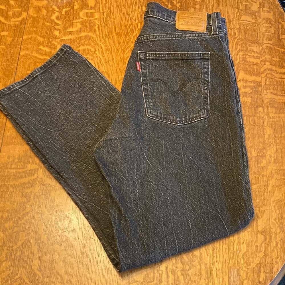Levi's ribcage straight ankle Black Jeans
